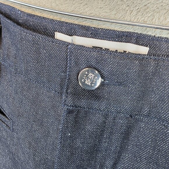Loewe Jeans Womens 38 Blue Denim Straight Leg Made in Italy Button Fly Designer - Picture 2 of 14